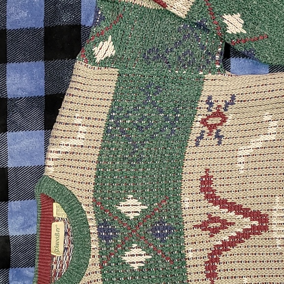 Vintage. 90s. St John's Bay. Thick 90%Acrylic Crewneck Sweater. Size XL - Picture 7 of 15